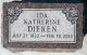 Dieken, Ida Katherine Headstone